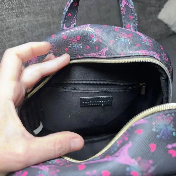 Under One Sky  Pink Eiffel Tower With Cute Bow Mini Backpack - Picture 5 of 6